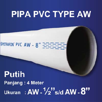 Pipa PVC Tipe AW Putih