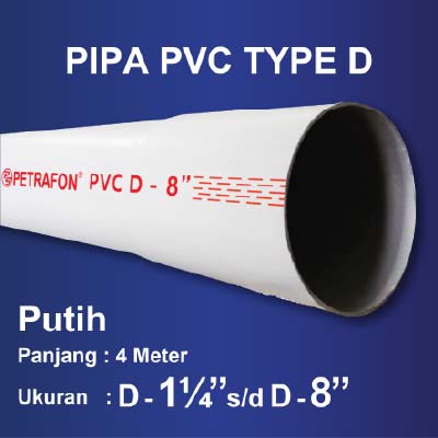Pipa PVC Tipe D Putih